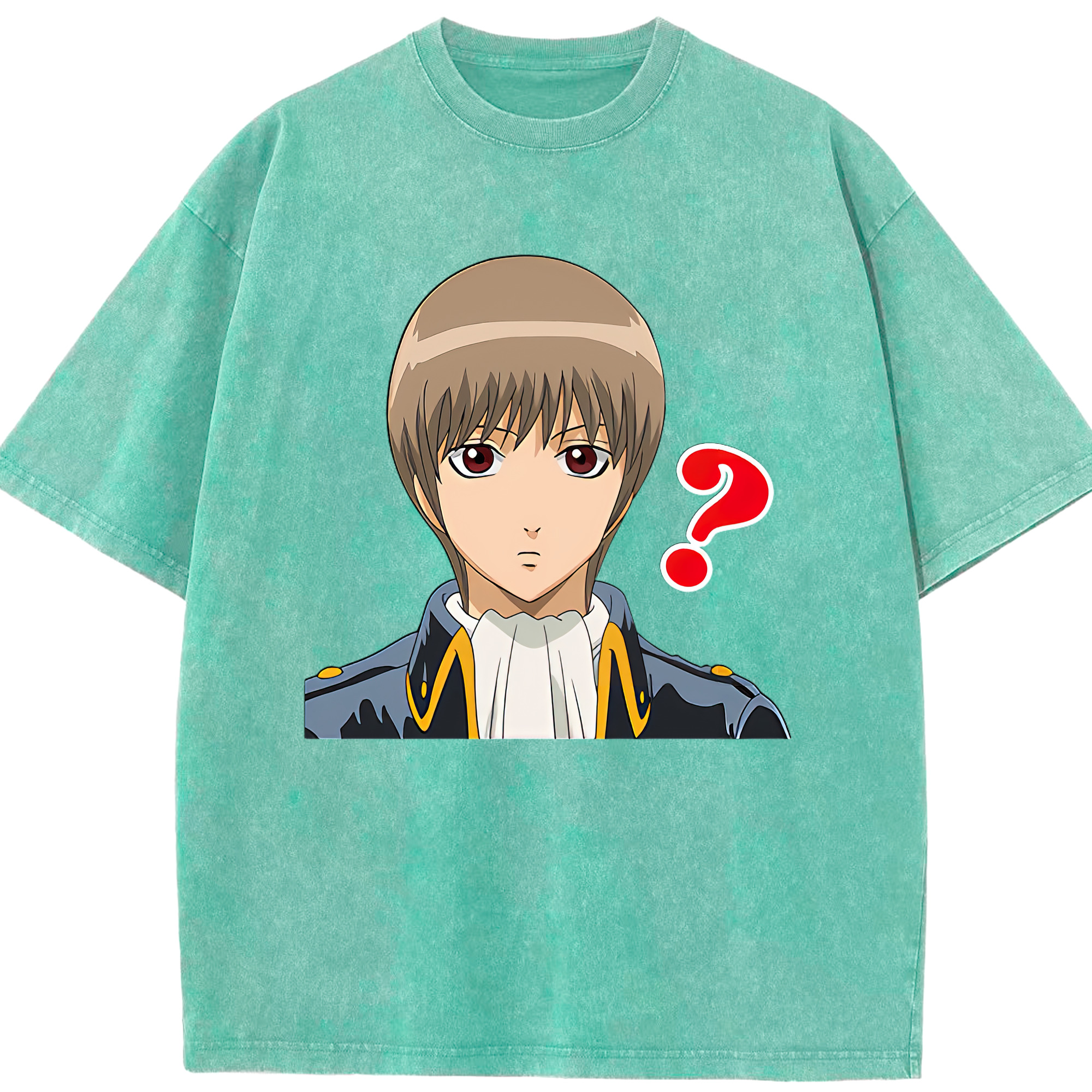 （画像用） ぎんたま 坂田銀時（さかたぎんとき） 神楽 志村新八（しむら しんぱち） GINTAMA Sakata Gintoki Kagura Shimura Shinpachi 綿100% ヴィンテージ風 半袖Tシャツ（フロントプリント）